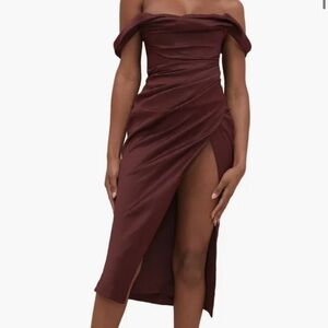 House of CB Rhoda off the shoulder dress